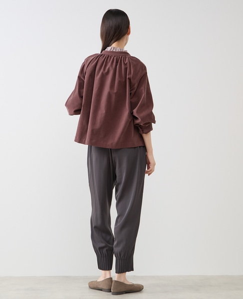 【LOURMARIN】スタンドカラージャケット 詳細画像 ボルドー 5