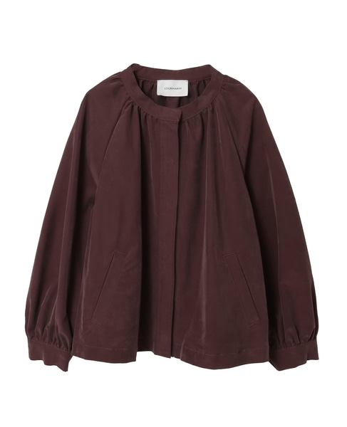 【LOURMARIN】スタンドカラージャケット 詳細画像 ボルドー 9