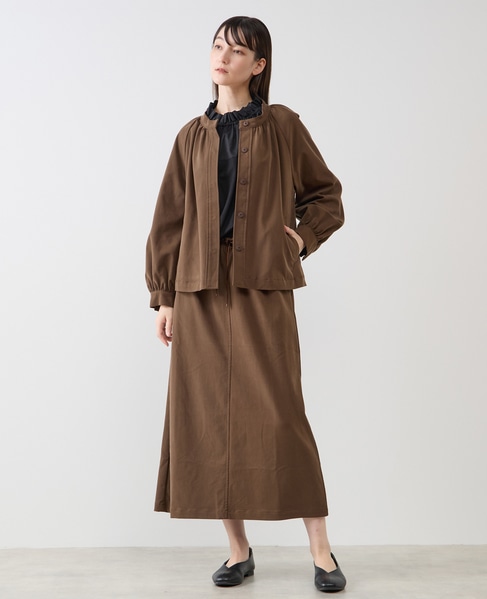 【LOURMARIN】スタンドカラージャケット 詳細画像 ブラウン 2