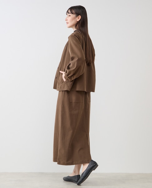 【LOURMARIN】スタンドカラージャケット 詳細画像 ブラウン 4