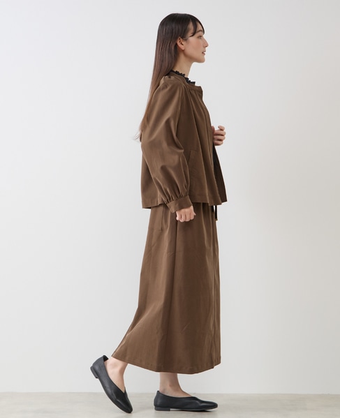 【LOURMARIN】スタンドカラージャケット 詳細画像 ブラウン 6