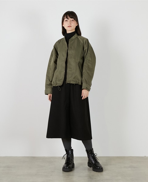 ナイロンドロストジップアップブルゾン 詳細画像 カーキ 10