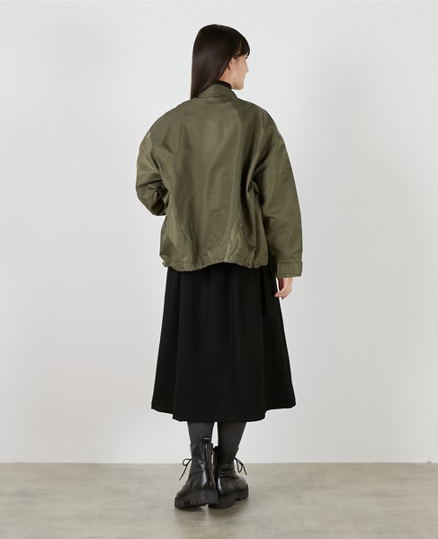 ナイロンドロストジップアップブルゾン 詳細画像 カーキ 5