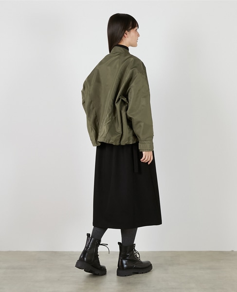 ナイロンドロストジップアップブルゾン 詳細画像 カーキ 6