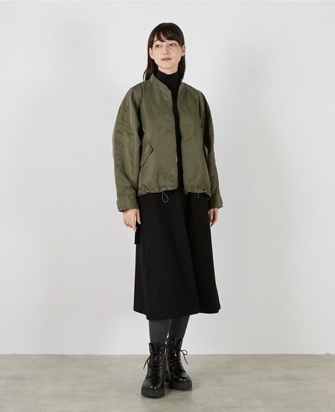 ナイロンドロストジップアップブルゾン 詳細画像 カーキ 9