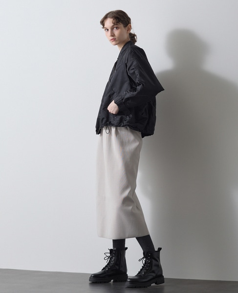 ナイロンドロストジップアップブルゾン｜LOGEMENT DE CLAIRE