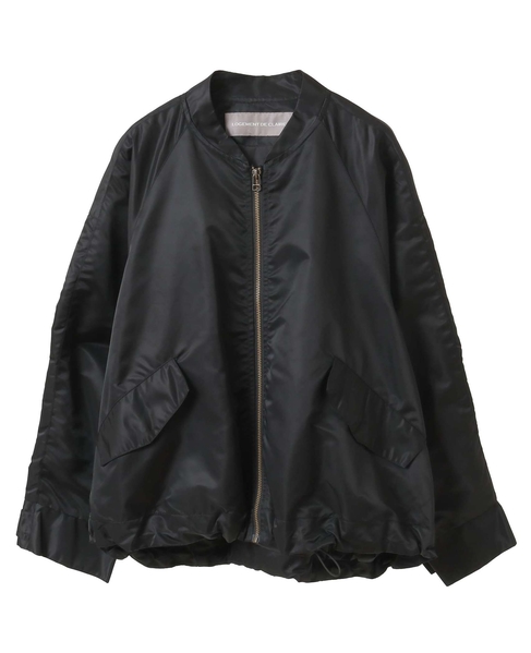 ナイロンドロストジップアップブルゾン 詳細画像 ブラック 4