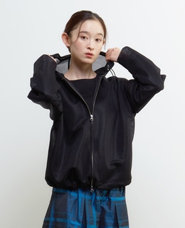 シースルージップアップパーカー