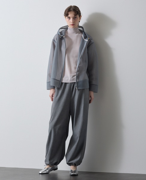 シースルージップアップパーカー 詳細画像 ブルー 2