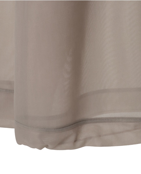 シースルージップアップパーカー 詳細画像 モカ 8