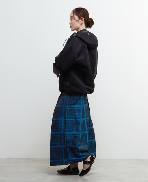 シースルージップアップパーカー 詳細画像 ブラック 5