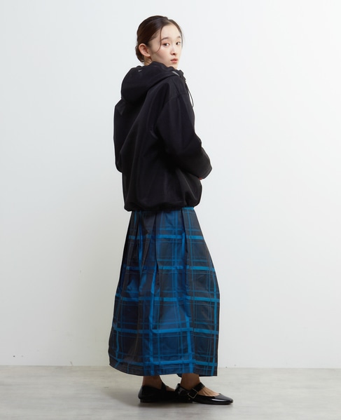 シースルージップアップパーカー 詳細画像 ブラック 7