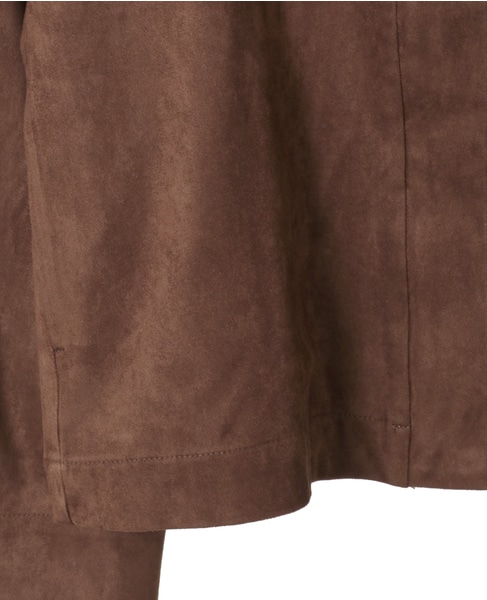 【LOURMARIN】クルーネック9分丈ブルゾン 詳細画像 ブラウン 9