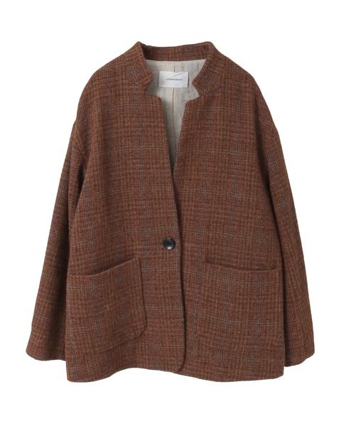 【LOURMARIN】ツィードジャケット 詳細画像 オレンジ 3