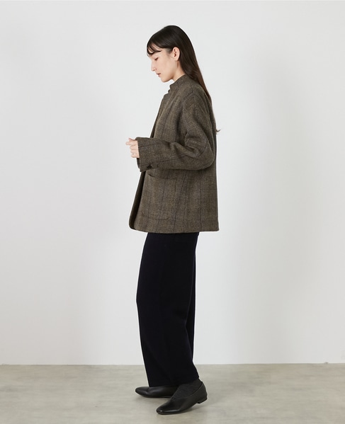 【LOURMARIN】ツィードジャケット 詳細画像 グレー 3