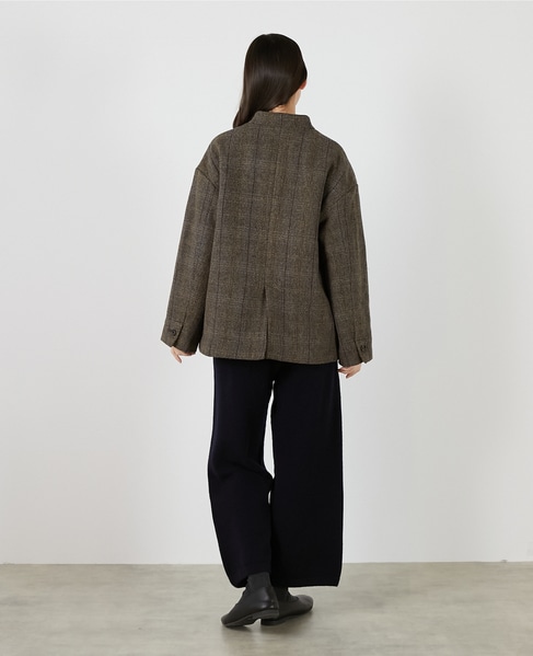 【LOURMARIN】ツィードジャケット 詳細画像 グレー 4
