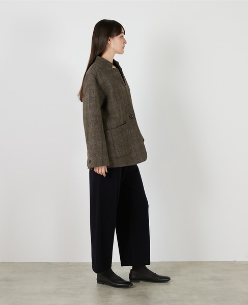 【LOURMARIN】ツィードジャケット 詳細画像 グレー 5