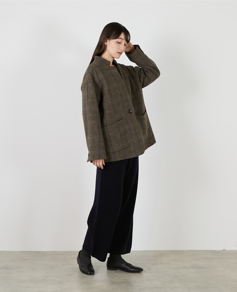 【LOURMARIN】ツィードジャケット 詳細画像 グレー 6