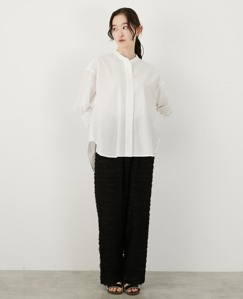 立体ジャガードイージーパンツ 詳細画像 ブラック 2