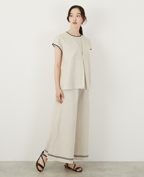 【LOURMARIN】マリンキュロットパンツ 詳細画像 キナリ 2