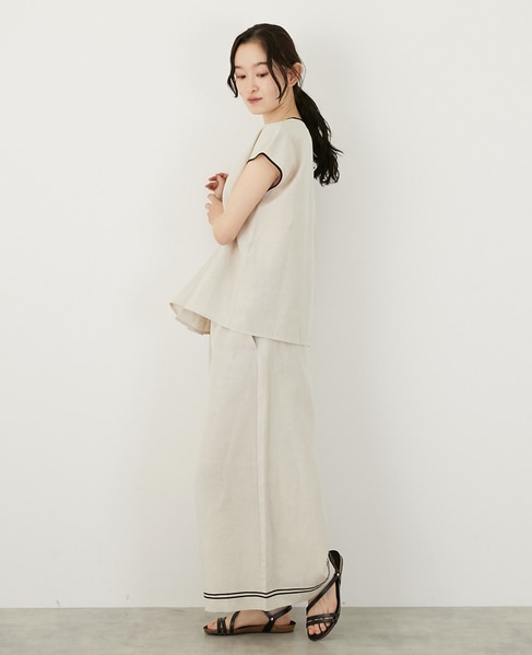 【LOURMARIN】マリンキュロットパンツ 詳細画像 キナリ 4