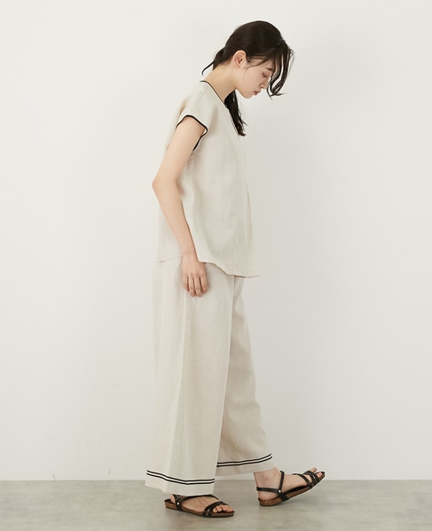 【LOURMARIN】マリンキュロットパンツ 詳細画像 キナリ 6