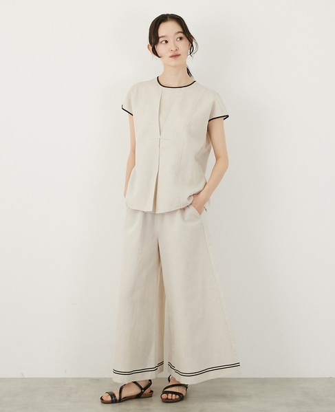 【LOURMARIN】マリンキュロットパンツ 詳細画像 キナリ 8