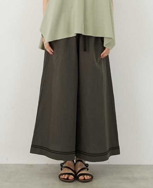 【LOURMARIN】マリンキュロットパンツ 詳細画像 チャコールグレー 1