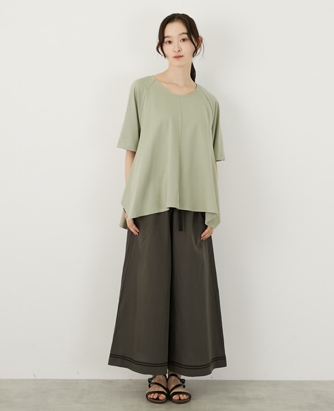 【LOURMARIN】マリンキュロットパンツ 詳細画像 チャコールグレー 2