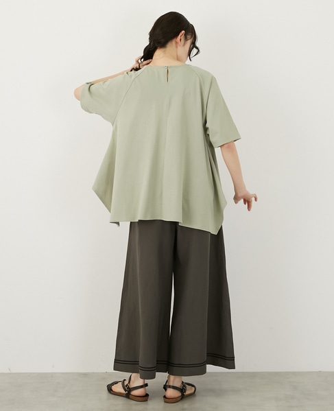 【LOURMARIN】マリンキュロットパンツ 詳細画像 チャコールグレー 7