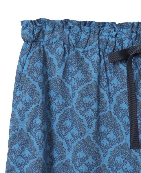 【LOURMARIN】コットンプリントドロストパンツ 詳細画像 ブルー 13
