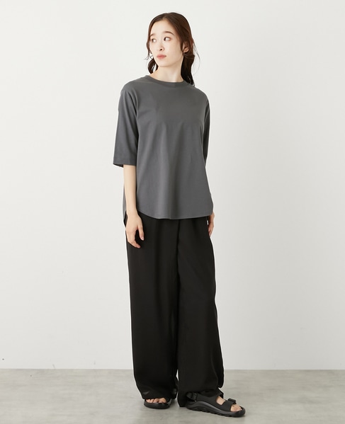 イージーストレートパンツ 詳細画像 ブラック 7