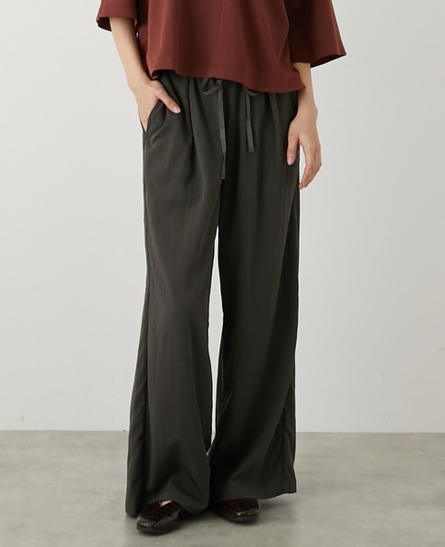 【LOURMARIN】タックイージーパンツ 詳細画像 スミクロ 1