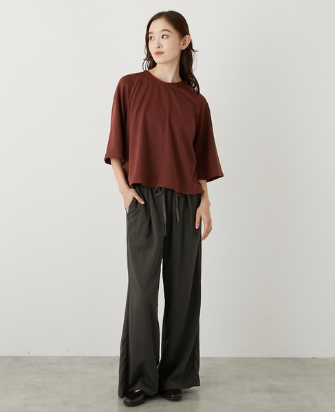 【LOURMARIN】タックイージーパンツ 詳細画像 スミクロ 2