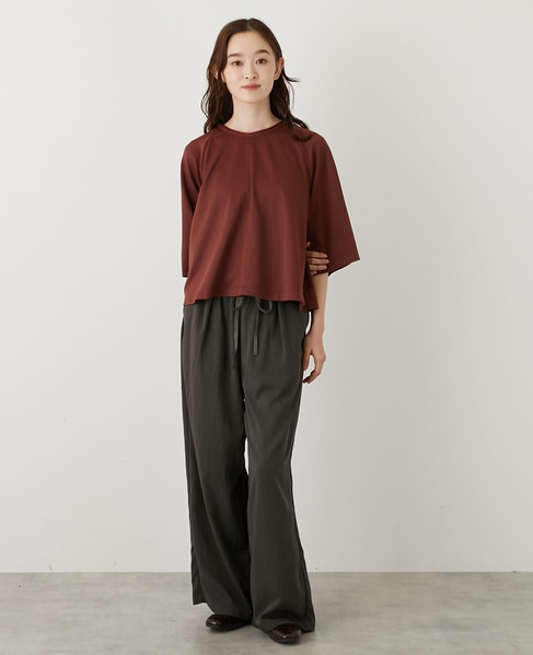 【LOURMARIN】タックイージーパンツ 詳細画像 スミクロ 3