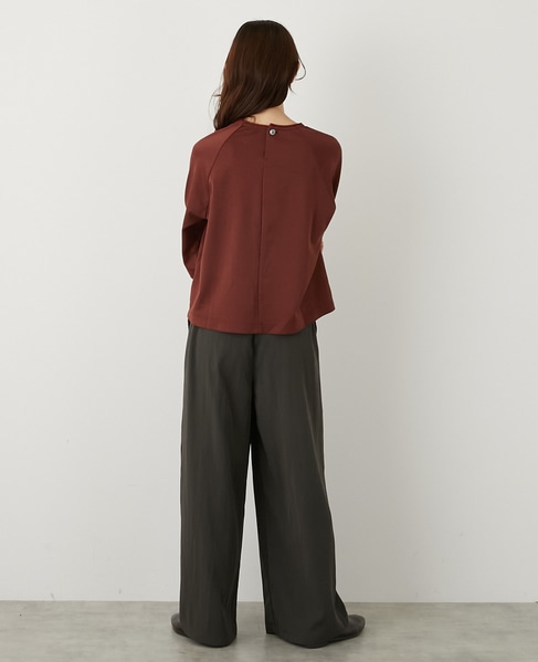 【LOURMARIN】タックイージーパンツ 詳細画像 スミクロ 5