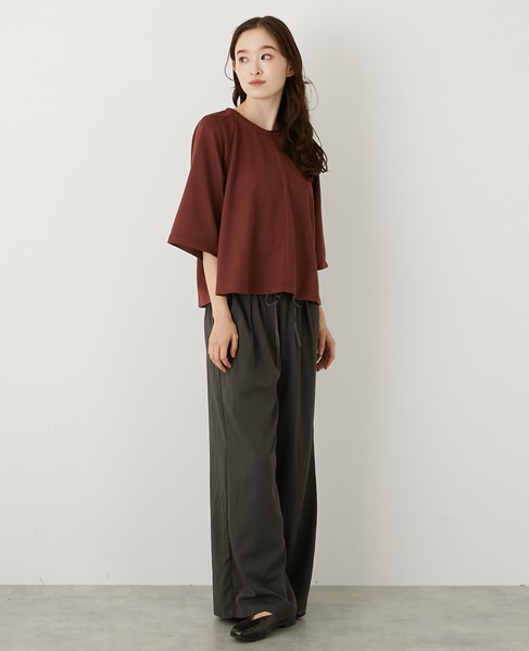 【LOURMARIN】タックイージーパンツ 詳細画像 スミクロ 7