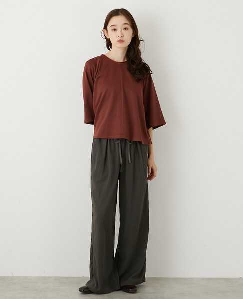 【LOURMARIN】タックイージーパンツ 詳細画像 スミクロ 9