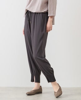 【LOURMARIN】裾タックテーパードパンツ