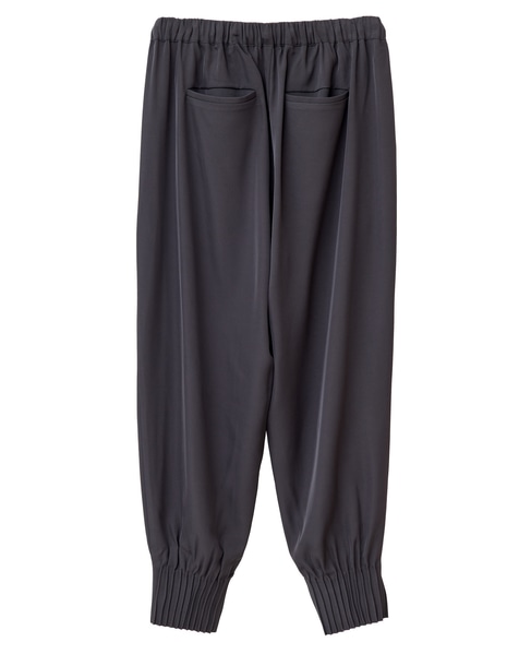 【LOURMARIN】裾タックテーパードパンツ 詳細画像 チャコールグレー 10