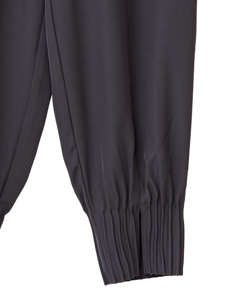 【LOURMARIN】裾タックテーパードパンツ 詳細画像 チャコールグレー 12