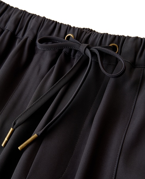 【LOURMARIN】裾タックテーパードパンツ 詳細画像 チャコールグレー 13