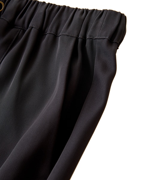 【LOURMARIN】裾タックテーパードパンツ 詳細画像 チャコールグレー 14