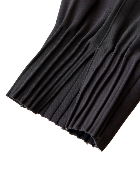 【LOURMARIN】裾タックテーパードパンツ 詳細画像 チャコールグレー 15