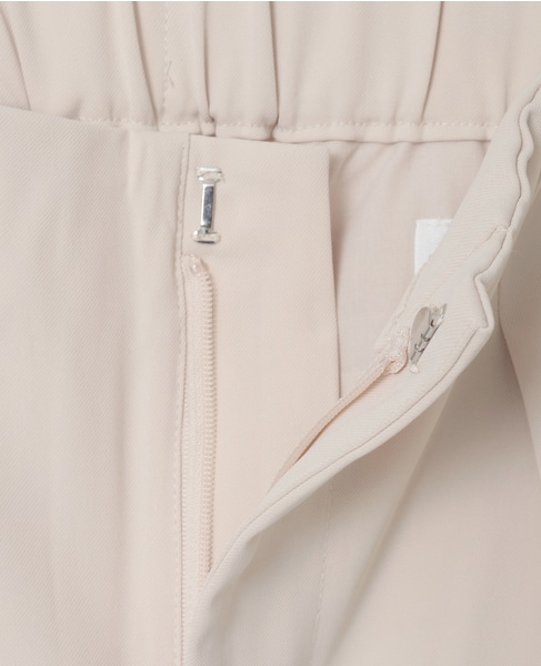 【LOURMARIN】ラップ風タックストレートパンツ 詳細画像 ライトベージュ 13