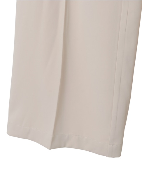 【LOURMARIN】ラップ風タックストレートパンツ 詳細画像 ライトベージュ 15