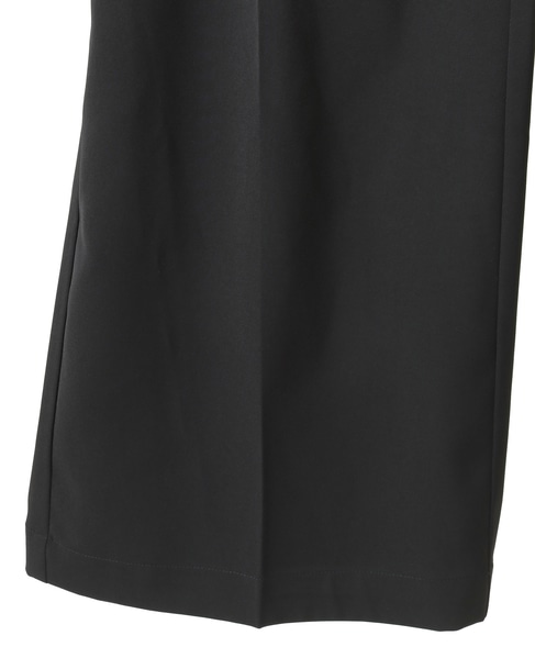 【LOURMARIN】ラップ風タックストレートパンツ 詳細画像 ブラック 14