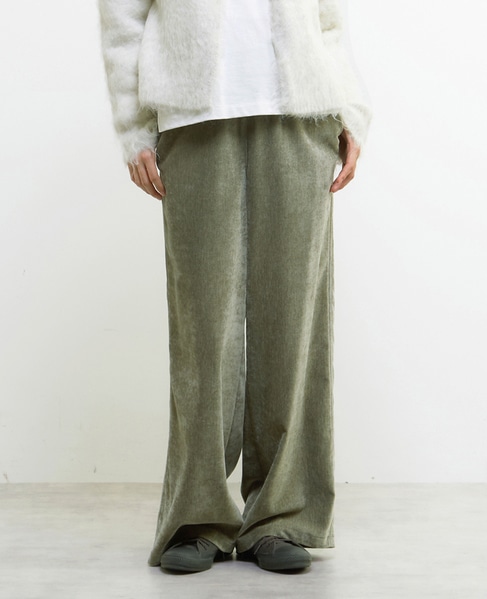 イージーストレートパンツ 詳細画像 グリーン 1