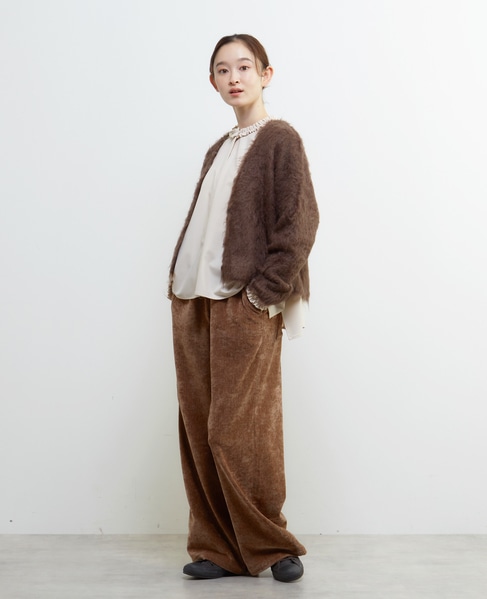 イージーストレートパンツ 詳細画像 ブラウン 4