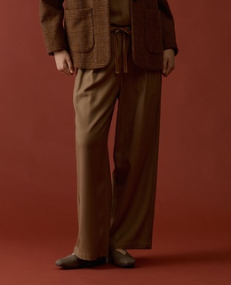 【LOURMARIN】タックイージーワイドパンツ